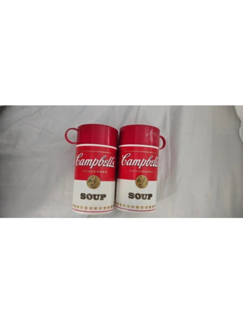 Vintage Campbell's Condensed Soup Can Soup Containers Set of 2